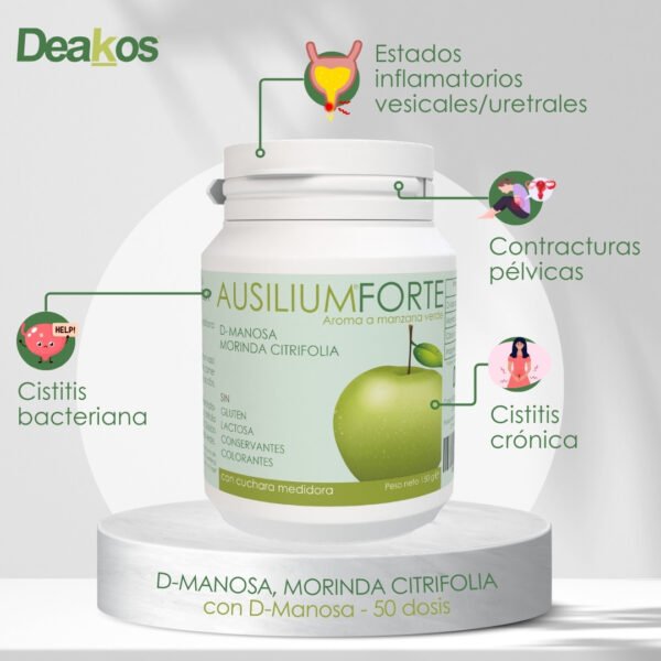 Ausilium FORTE 150 g para la cistitis recurrente - Aroma Manzana verde