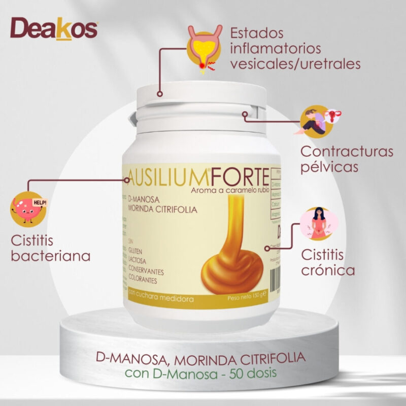 Ausilium FORTE 150 g para la cistitis recurrente - Aroma Caramelo rubio
