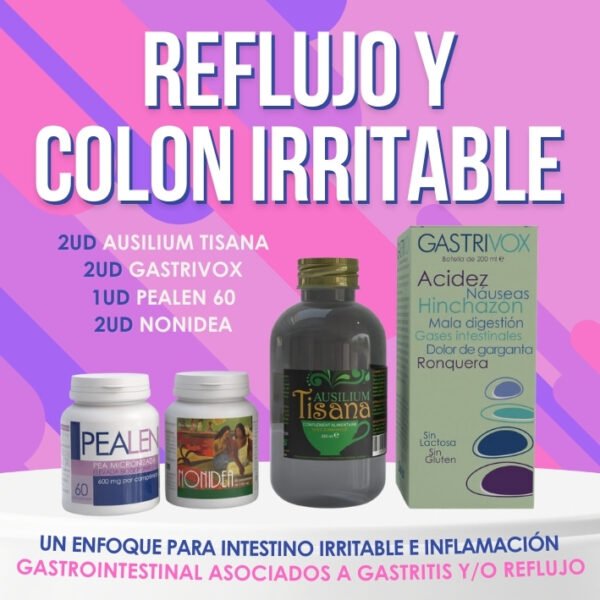 Solución Reflujo y Colon Irritable: enfoque para intestino irritable e inflamación gastrointestinal