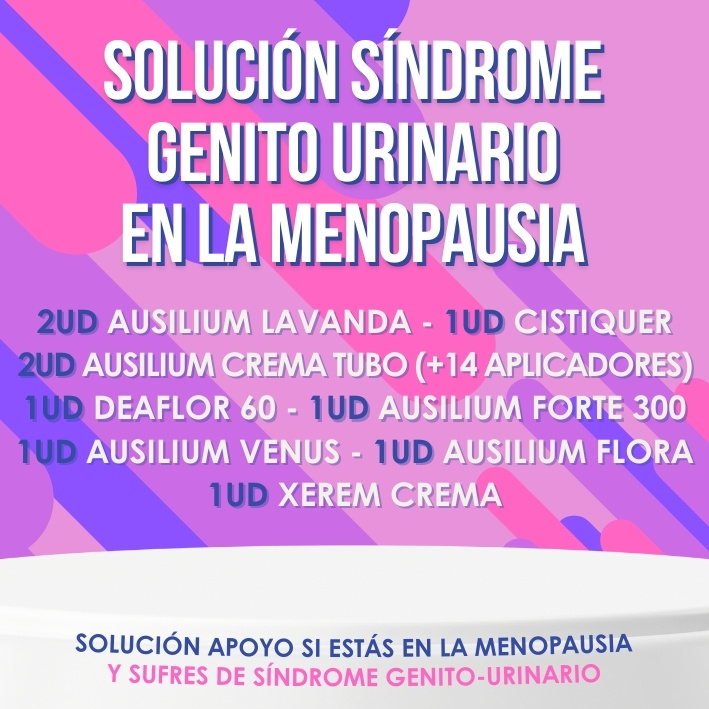 SOLUCIÓN SÍNDROME GENITO URINARIO EN LA MENOPAUSIA: apoyo natural